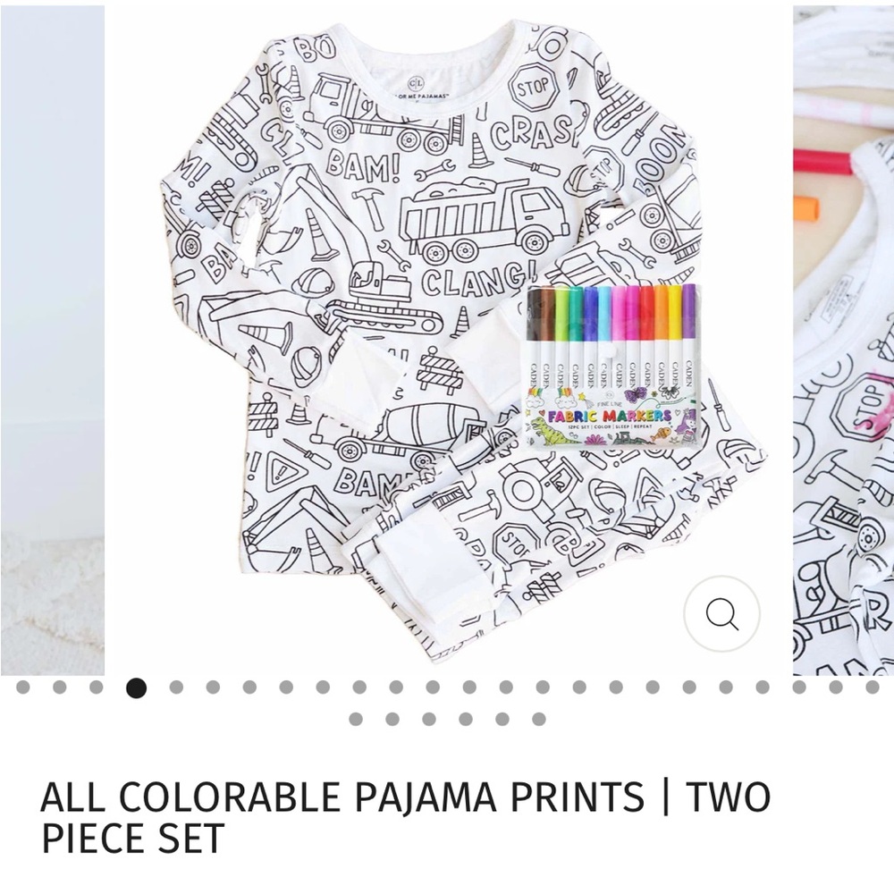 NEW 4T Caden Lane Colorable Pajama Set
